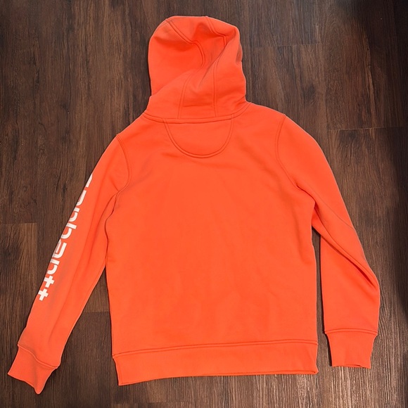 Carhartt Orange Sweatshirt Hoodie Casual Wear - Picture 4 of 4